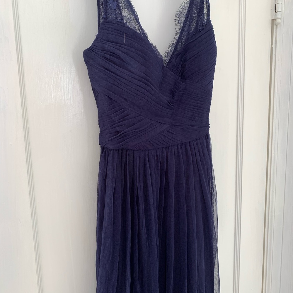 BHLDN Navy Blue Wedding Dress